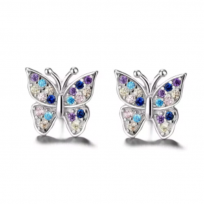 New Earring zircon jewelry design moissanite buterfly earrings