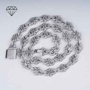 Moissanite Cuban Link Chain 925