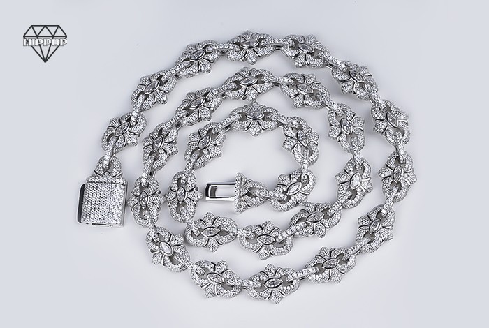 mens diamond cuban link chain