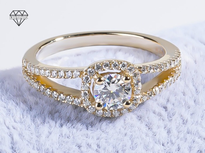 high end moissanite rings