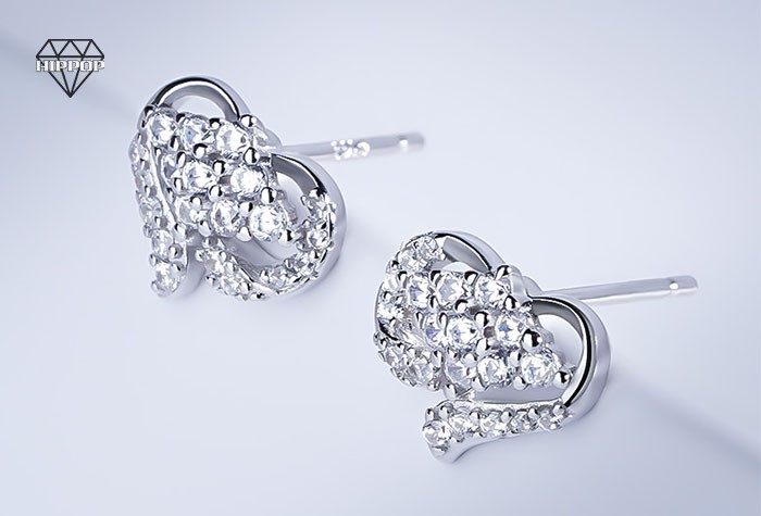 Heart diamond Earrings